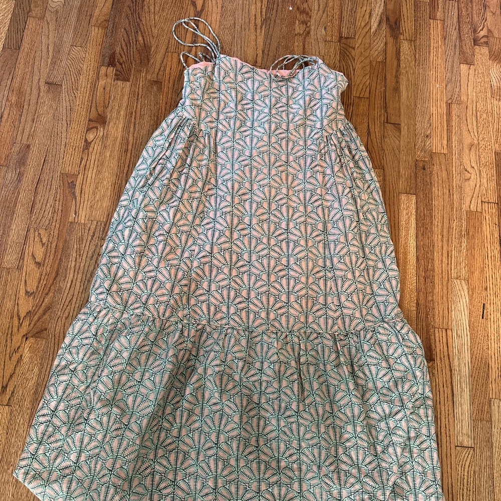 CLEMENTE DRESS IN TRELLIS IN PETAL